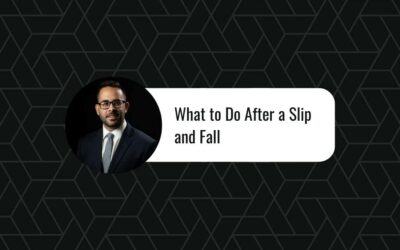 What to Do After a Slip and Fall