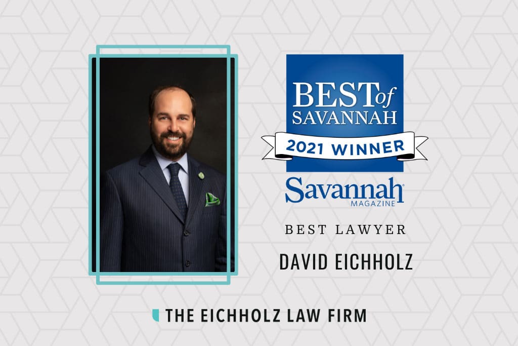 Top personal injury attorney David Eichholz Named 2021 Best Lawyer by Savannah Magazine